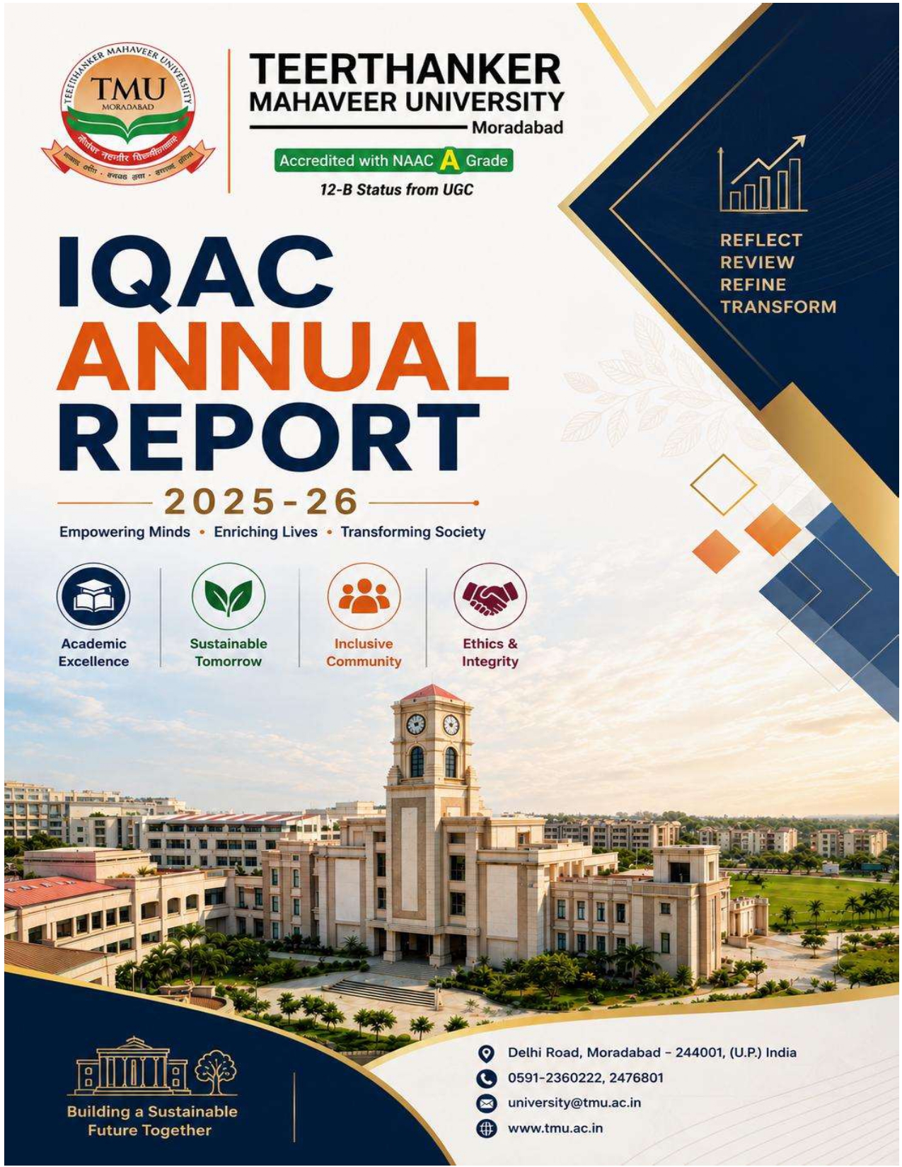 IQAC Annual Report 2025-26 Cover