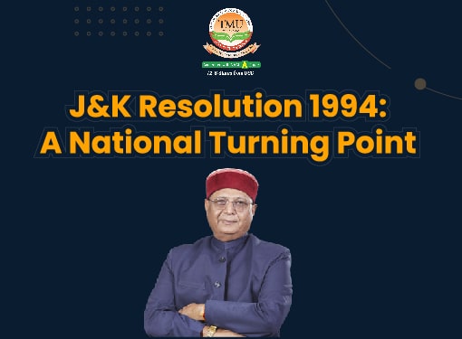 Revival Through Resolution: The Parliamentary Stand on Jammu & Kashmir