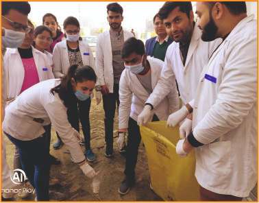 Cleanliness drive carried out by TMDC&RC Students