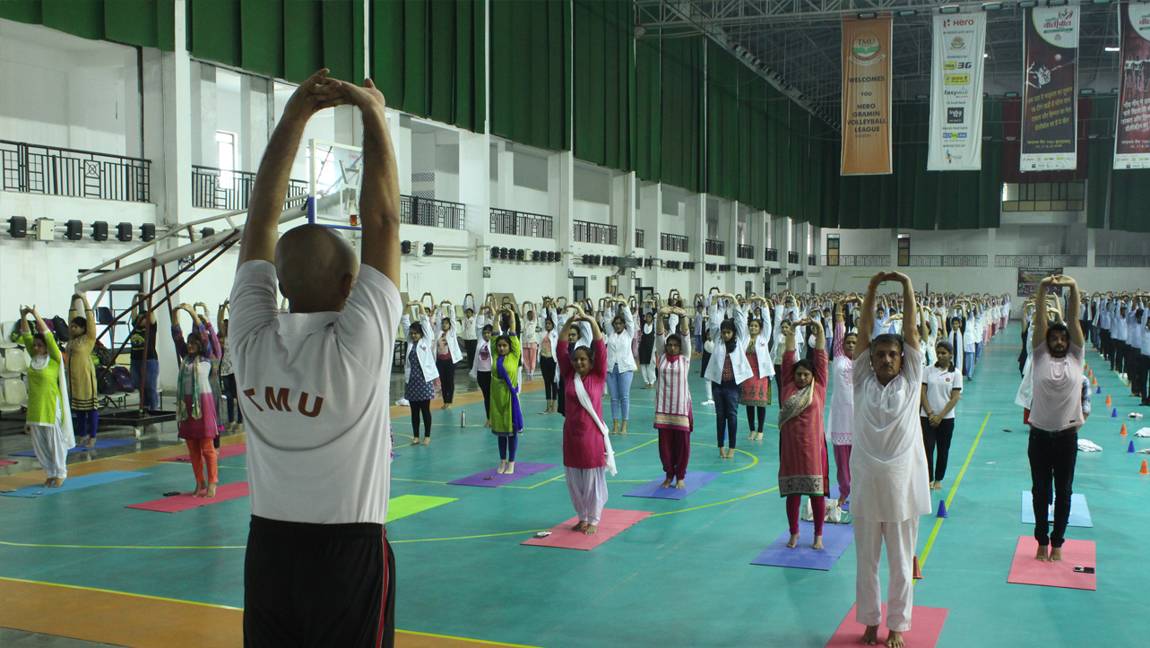 TMIMT College of Physical Education Conducted  International Yoga Day Celebration