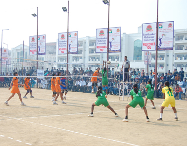 TMU physical education college girls volleyball