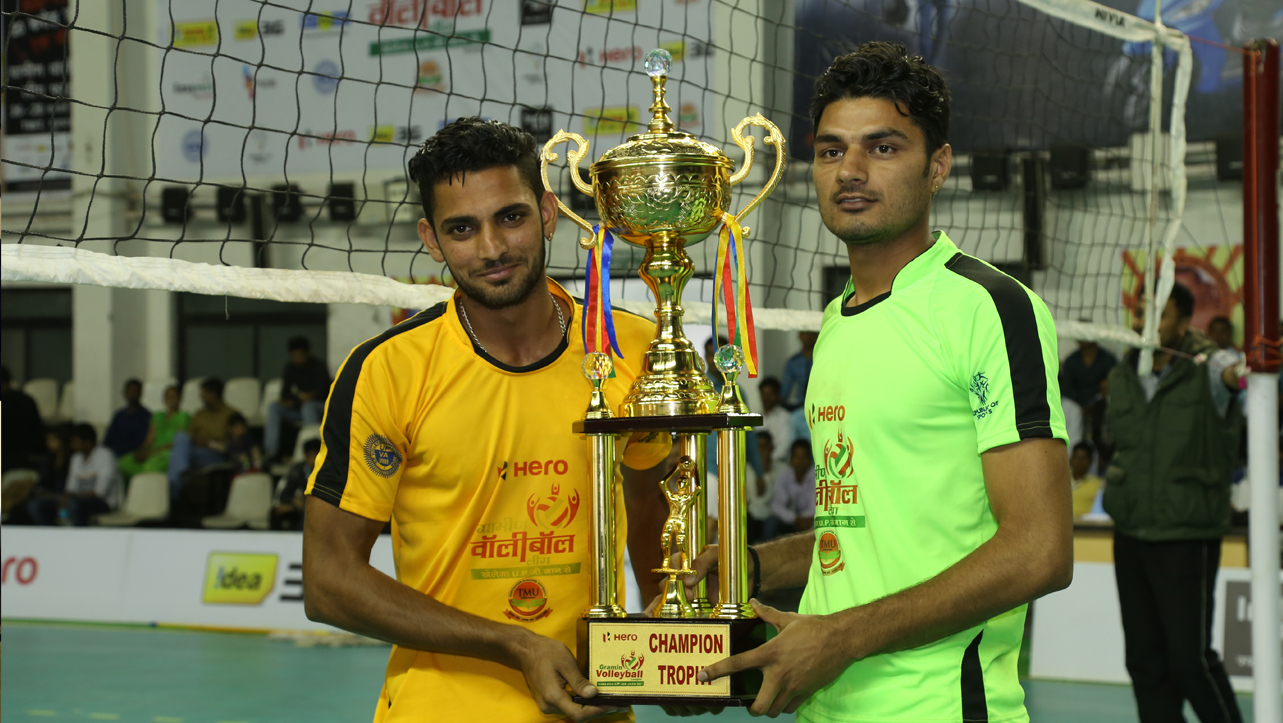 TMIMT College of Physical Education Hosted  U.P Grameen Volleyball League
