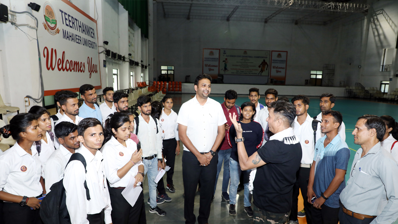 TMIMT College of Physical Education Conducted Sukhvinder Singh visit 