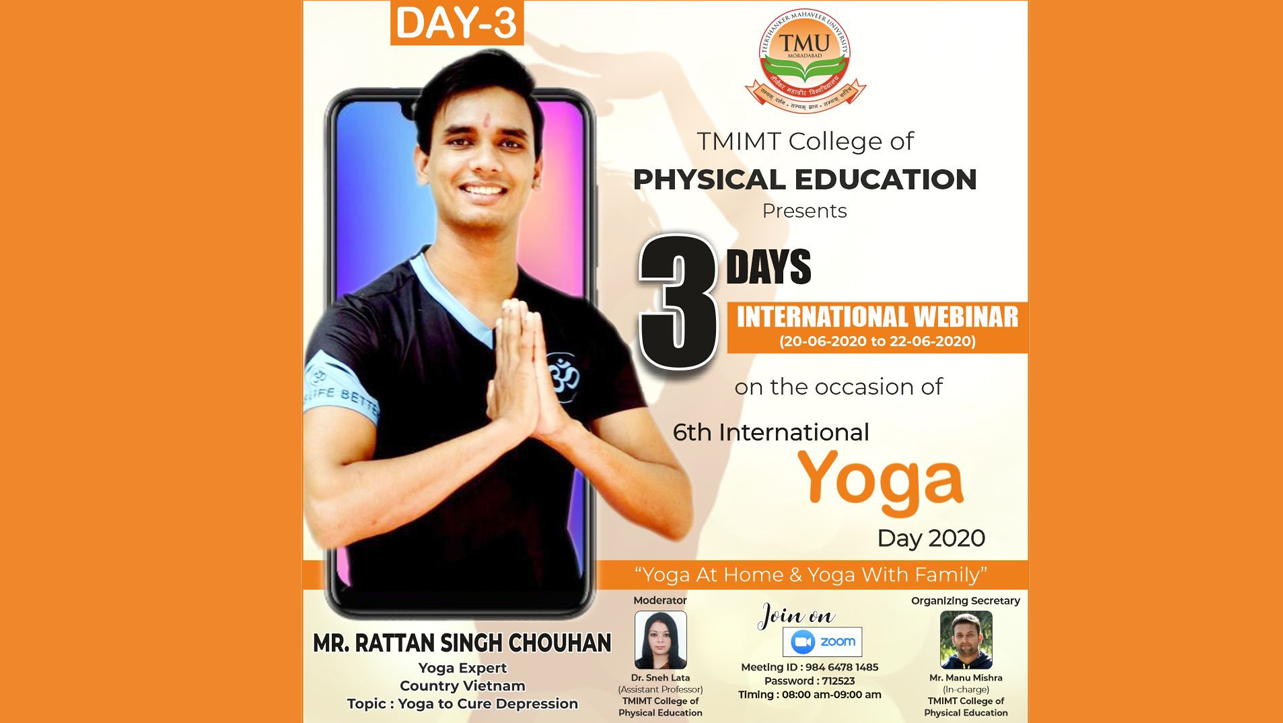 TMU on international yoga workshop