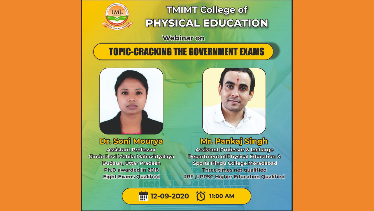 TMIMT College of Physical Education Conducted Webinars