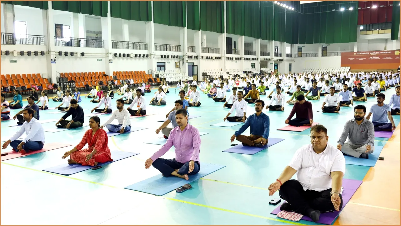 9th International Yoga Day celebration by Physical Education