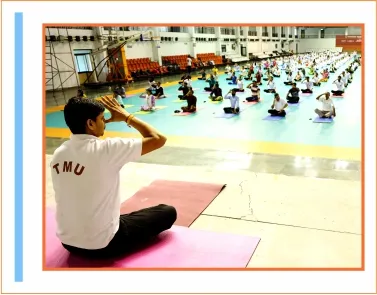  9th International Yoga Day celebration by Physical Education