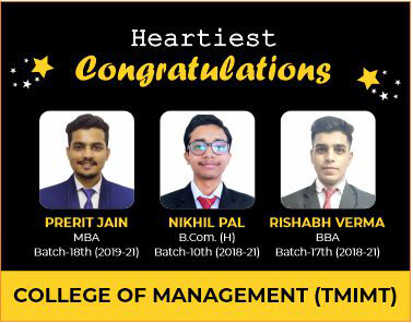 TMU college of management placement