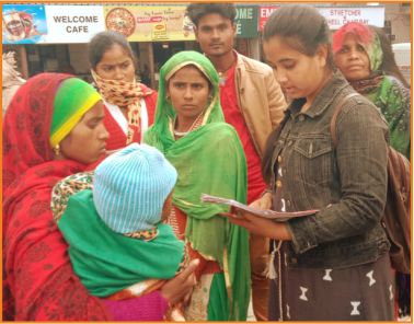 TMU student interaction with the villagers