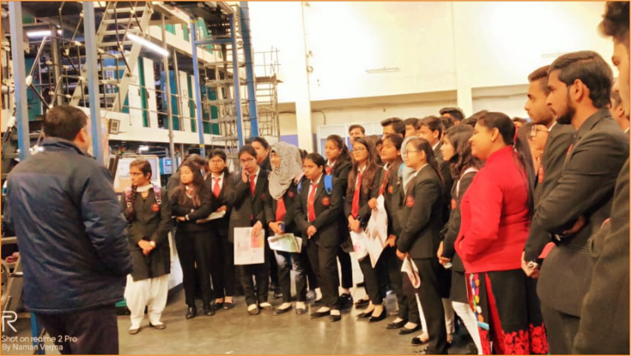 TMU college of management students industrial visit